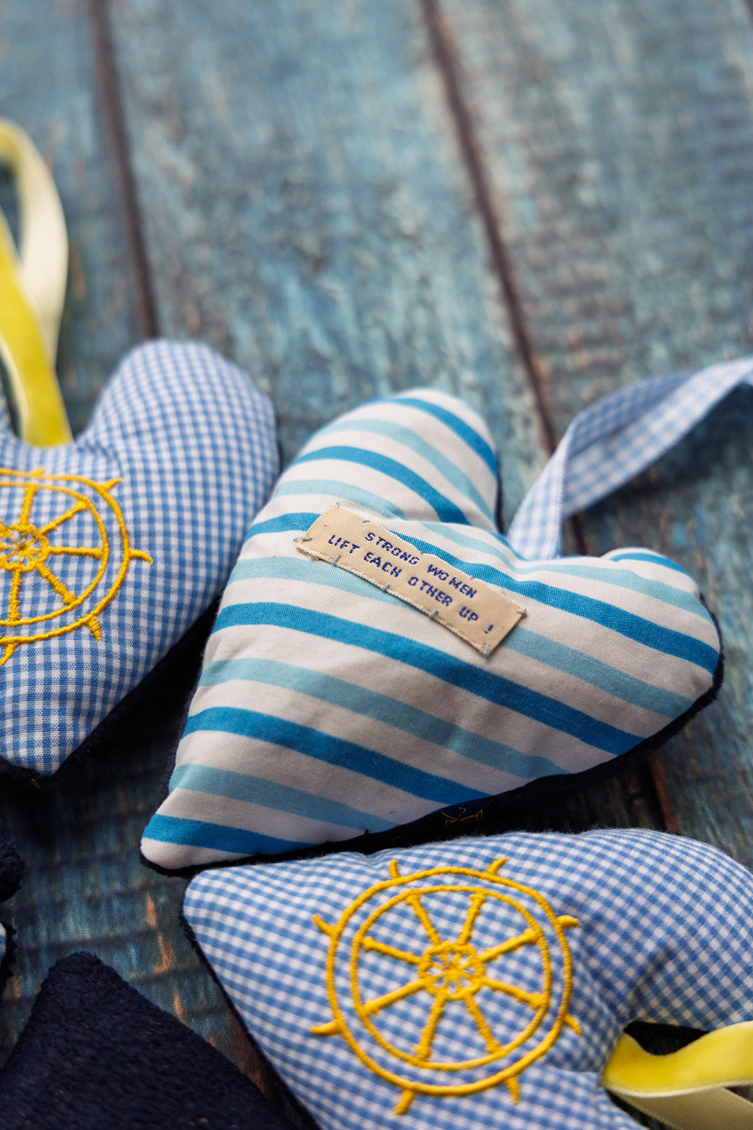 School Themed Lavender Stuffed Hearts