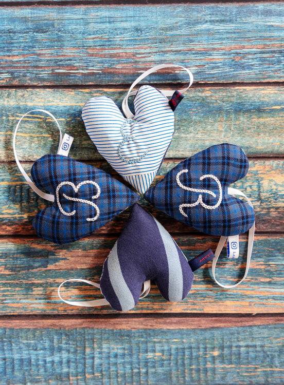 School Themed Lavender Stuffed Hearts