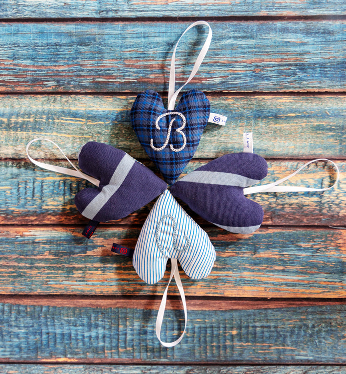 School Themed Lavender Stuffed Hearts