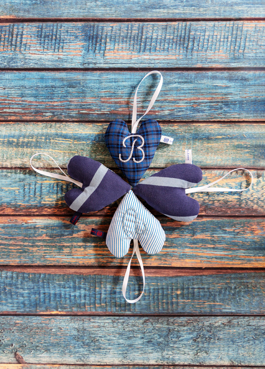 School Themed Lavender Stuffed Hearts